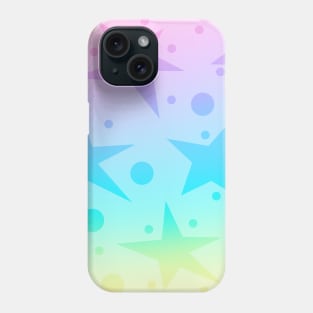 Pretty Pastel Stars And Dots Gradient Phone Case