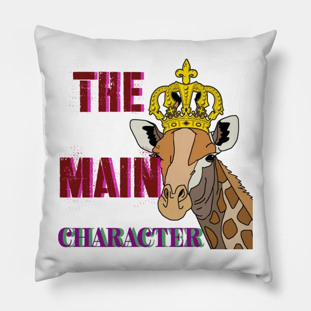 THE MAIN CHARACTER Pillow by Hey DeePee