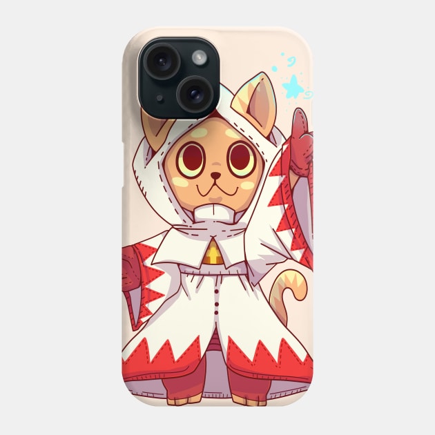 White mage Fantasy Cat Phone Case by TechraNova