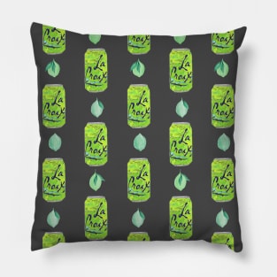 Lime La Croix Pattern Pillow