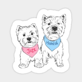 Hamish & Jazz (custom order) Magnet