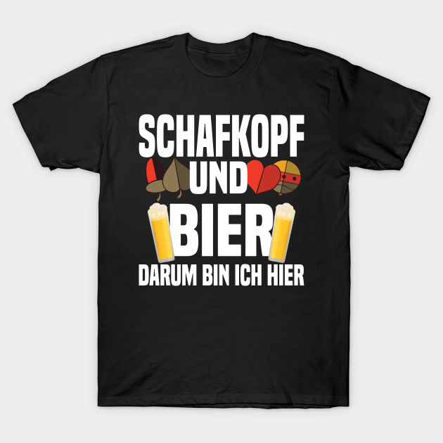 Discover Schafkopf Beer Bavaria Cards Game Gift - Bavarian Card Game - T-Shirt