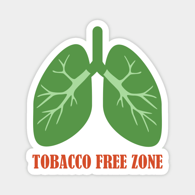 Tobacco Free Zone Magnet by Gaspar Avila