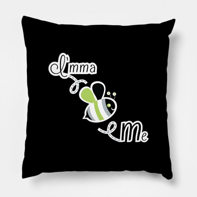 I'mma Bee Me (Agender Pride) Pillow by Last Candle Games