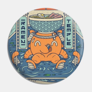 Octopus Ramen Temple Pin