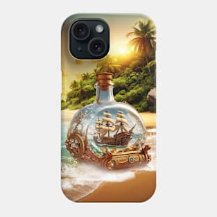 Unique and amazing bottle with ship Phone Case