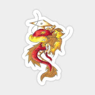 Little Eastern Dragon Grad Magnet