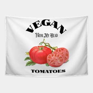 Vegan From My Head Tomatoes Tapestry