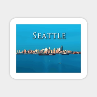 Seattle waterfront Magnet