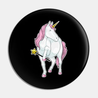 Unicorn Wizard Magic wand Pin