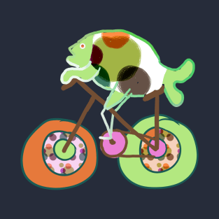 fish on bicycle T-Shirt