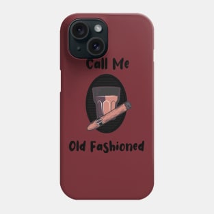 Call Me Old Fashioned Gin Vintage Phone Case