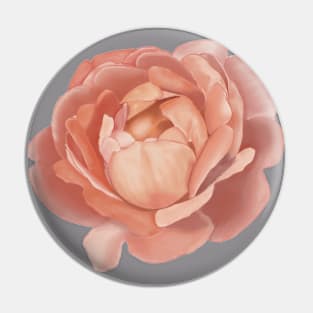 Peach Rose Pin