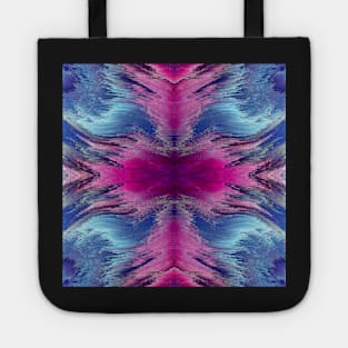 pink and blue tile Tote