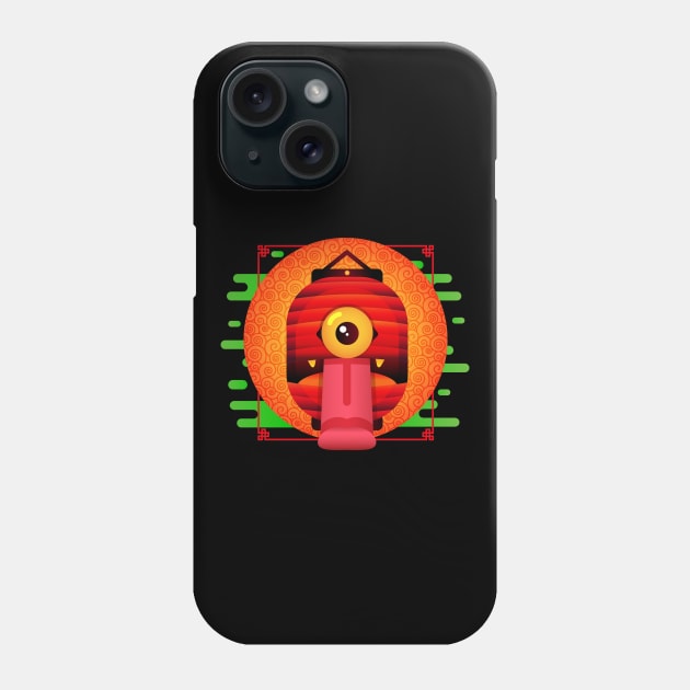 Lattern Yokai Phone Case by RedOni Clothing