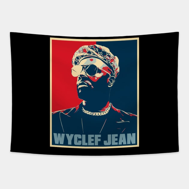 Wyclef Jean // The Fugees Hope Poster Art Tapestry by Odd Even