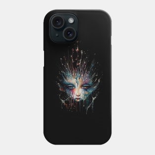 multicoloured woman like water Phone Case