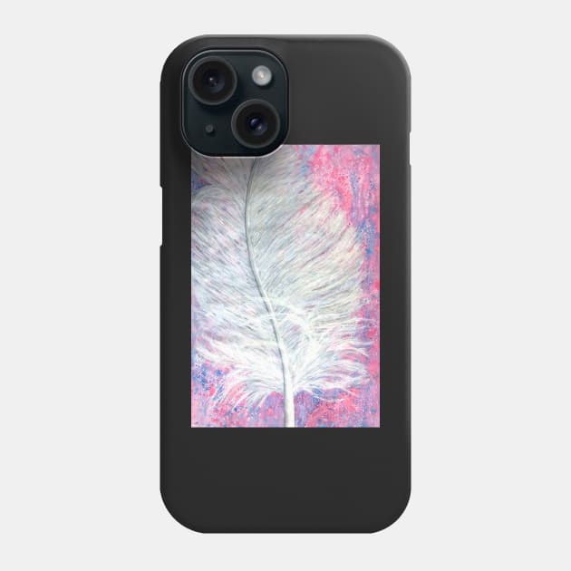 Angel Feather Painting Phone Case by sarahwainwright