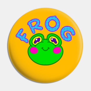 Kawaii decora frog Pin