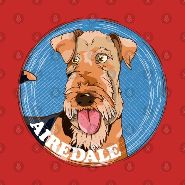 Airedale Terrier by mailboxdisco