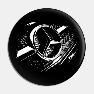 mercedes benz logo on grill art Pin