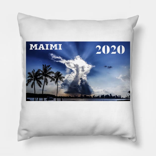 Maimi 2020 Pillow by Azamerch