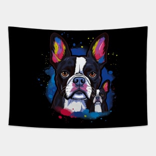 Boston Terrier Fathers Day Tapestry