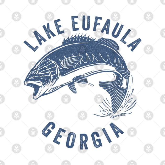 Eufaula Lake Georgia by Eureka Shirts