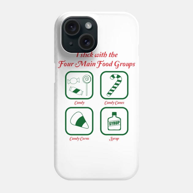 Four food groups Phone Case by old_school_designs