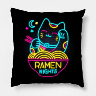 Ramen nights Pillow
