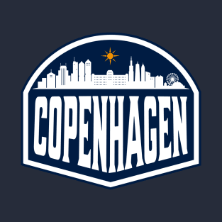 Copenhagen Denmark City Skyline T-Shirt