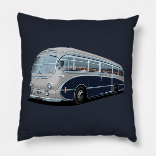 1952 AEC Regal Coach in grey and blue Pillow