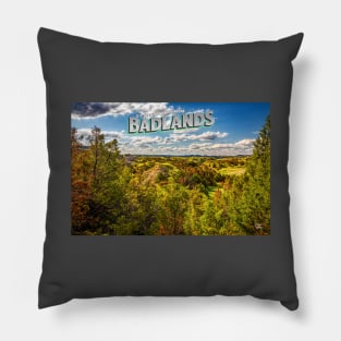 North Dakota Badlands Pillow