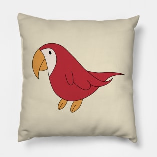 Red Parrot Buddy Pillow