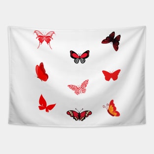 Red butterfly Tapestry