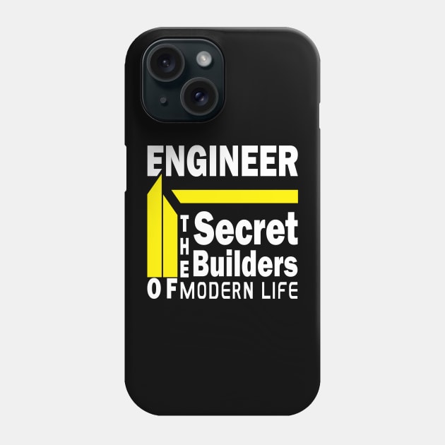 Funny civil engineer stickers Secret builders of modern life Phone Case by onalive