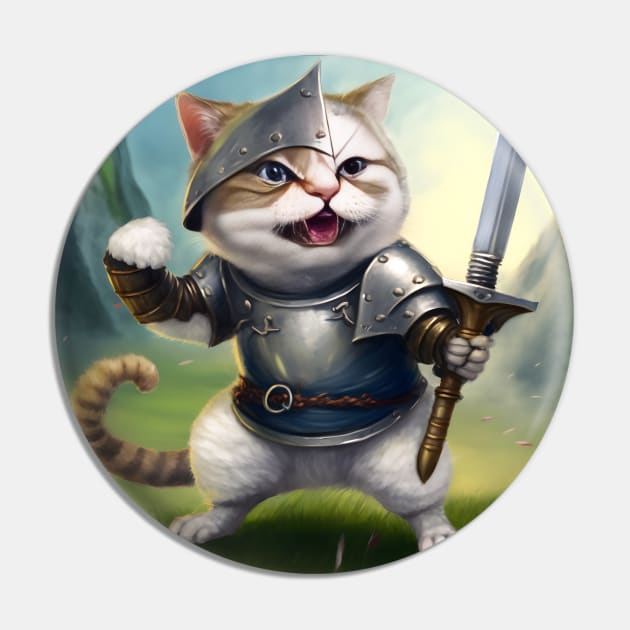 funny kitten- Cute cat in knight armour-Cat with swords-Brave cat-Cats in Medieval times . Pin by TrvlAstral