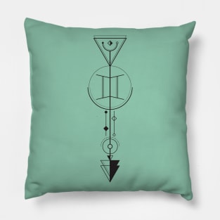 Gemini Arrow - Geometric Astrology Pillow