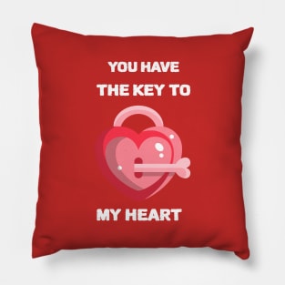 You have the Key to My Heart Pillow