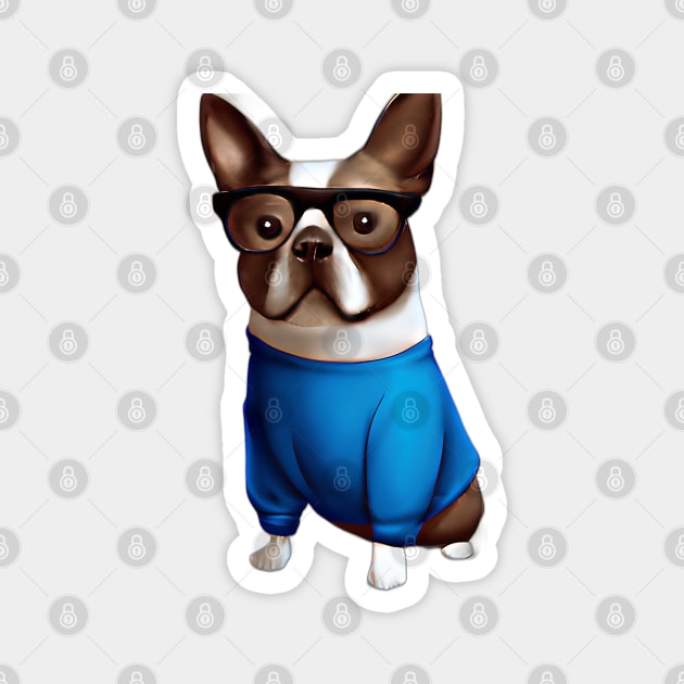 Frenchie Tech Visionary Magnet by Mister Carmine