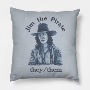 Jim The Pirate (They/Them) - Our Flag Means Death Pillow