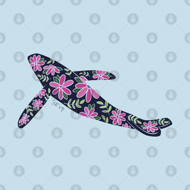 Floral Whale - Cool Colors by SRSigs