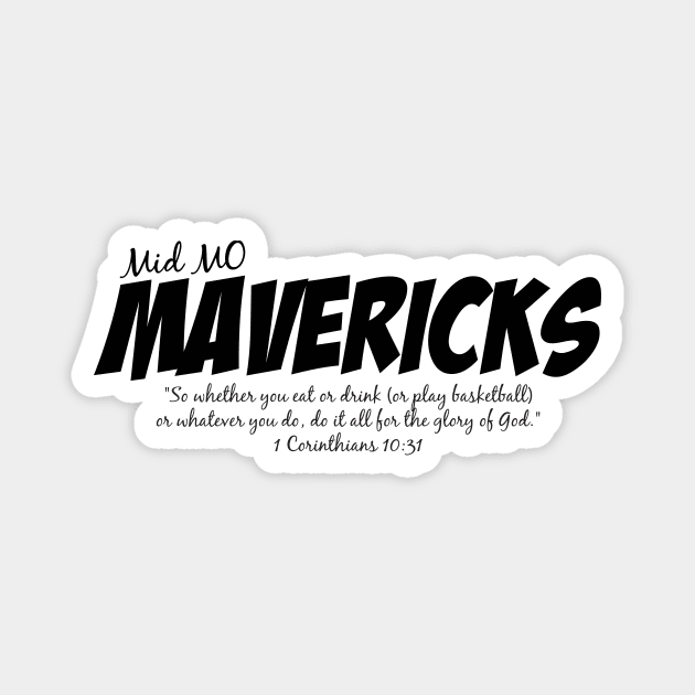 Mavericks Text Magnet by MavSales