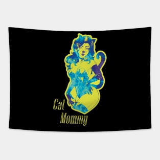 Glam Aesthetic Cat Girl Kawaii Tapestry