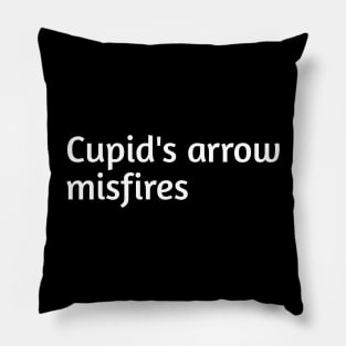 Cupid's arrow misfires humourous Pillow