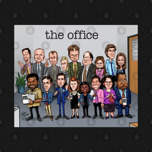 Cast of The Office by Jimmy’s Cartoons