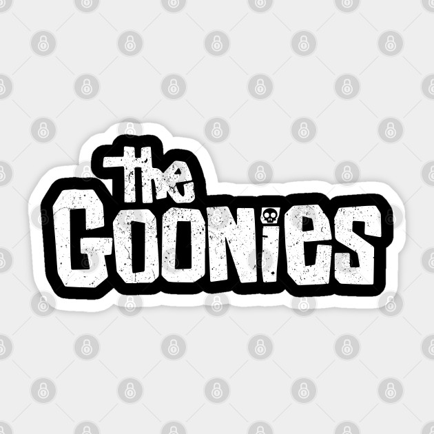 The Goonies Worn Logo The Goonies Sticker Teepublic
