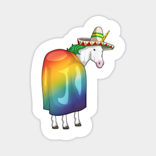 Unicorn Mexican hat Magnet