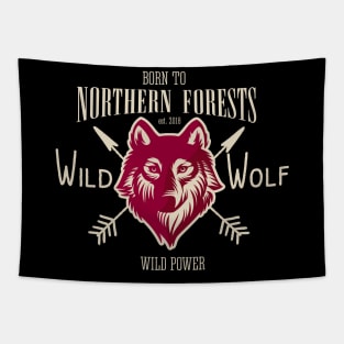 Born to Northern Forests Tapestry