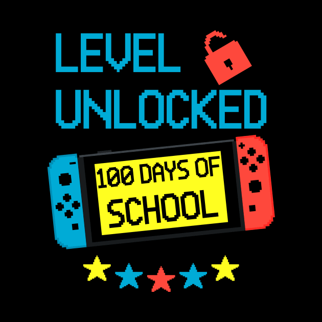 100 Days Of School Unlocked Gamer Video Games by AnKa Art